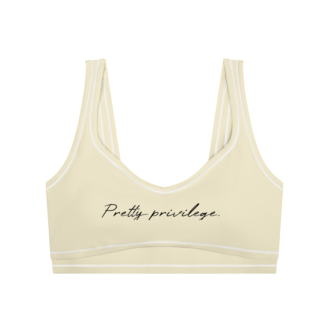 Women’s Topstitching Yoga Sports Bra