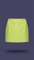 Neon Citrus Coordinating Mini Skirt