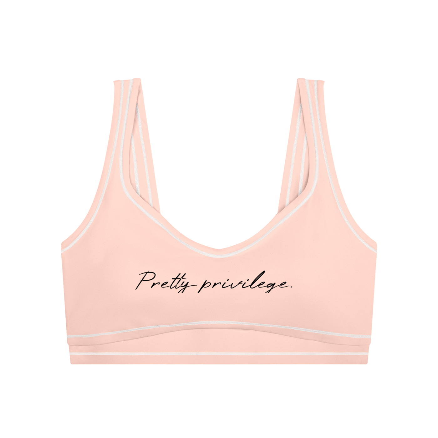 Women’s Topstitching Yoga Sports Bra