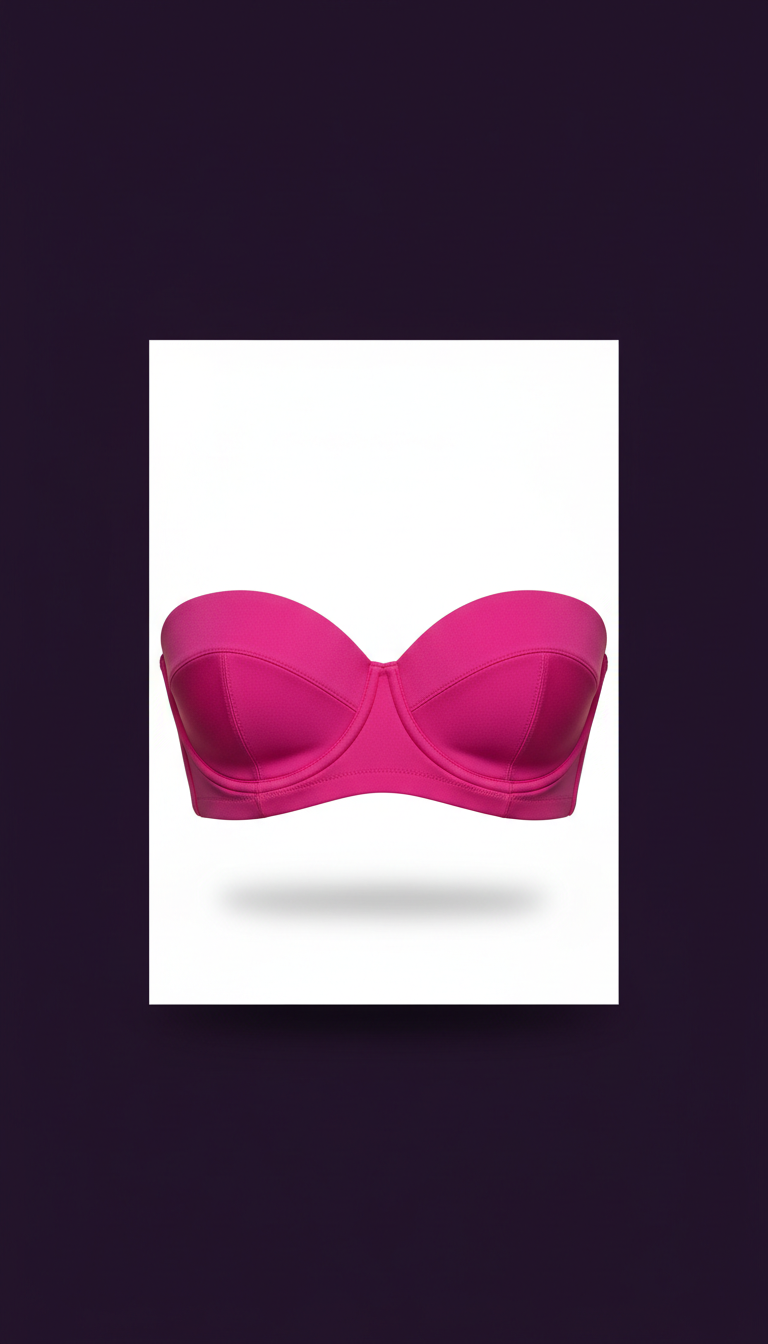 Vivid Magenta Structured Bra Shirt