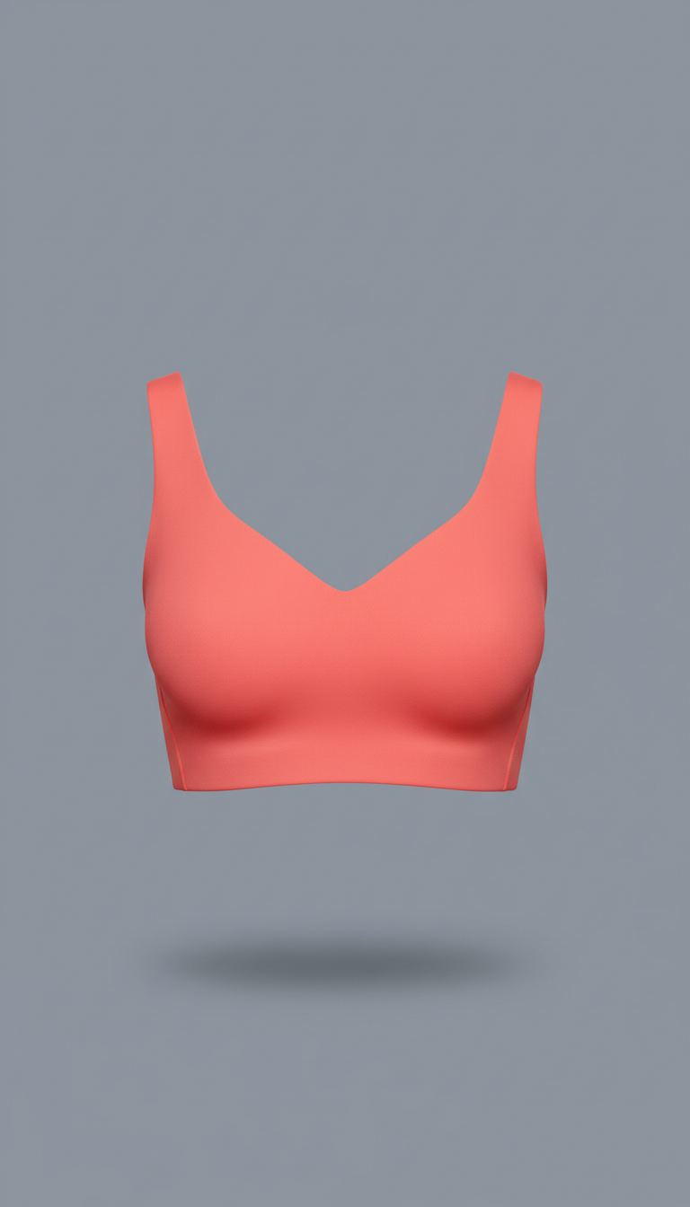 Electric Coral Bra Shirt