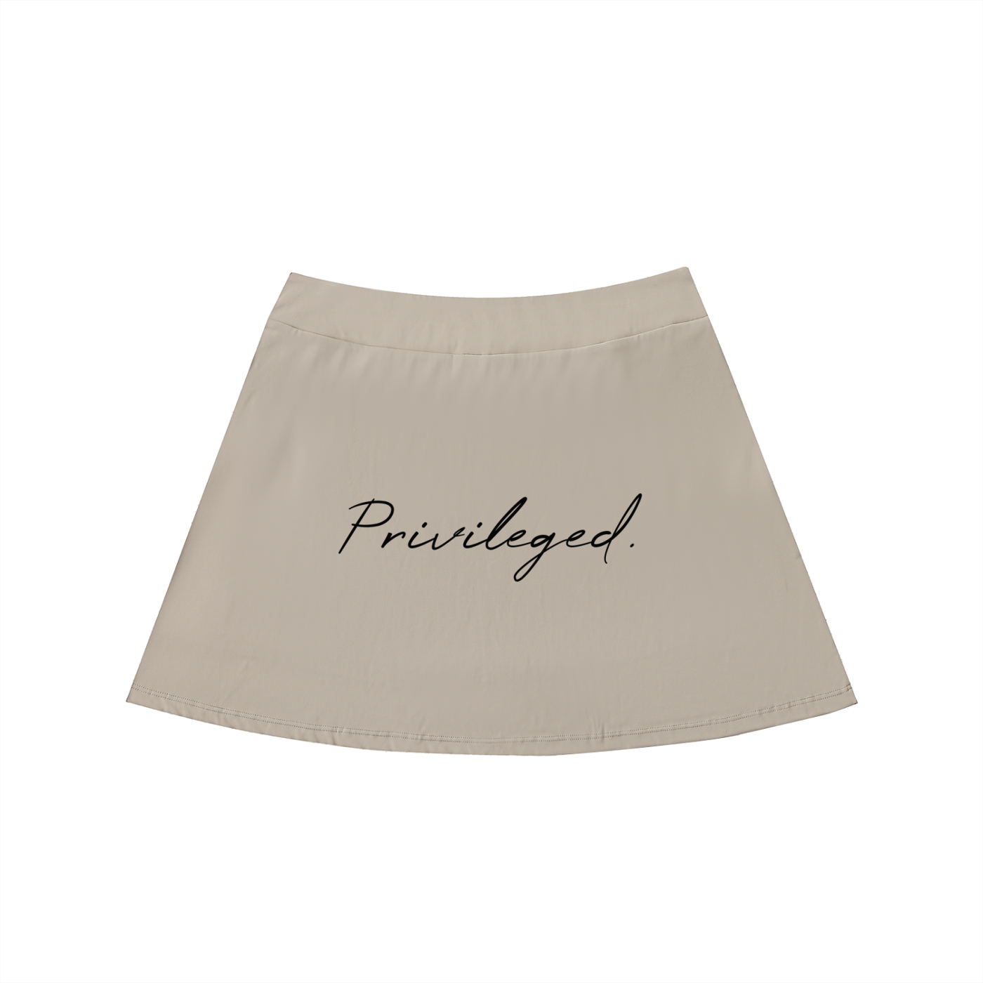 High-Waist Pocketed A-Line Skirt