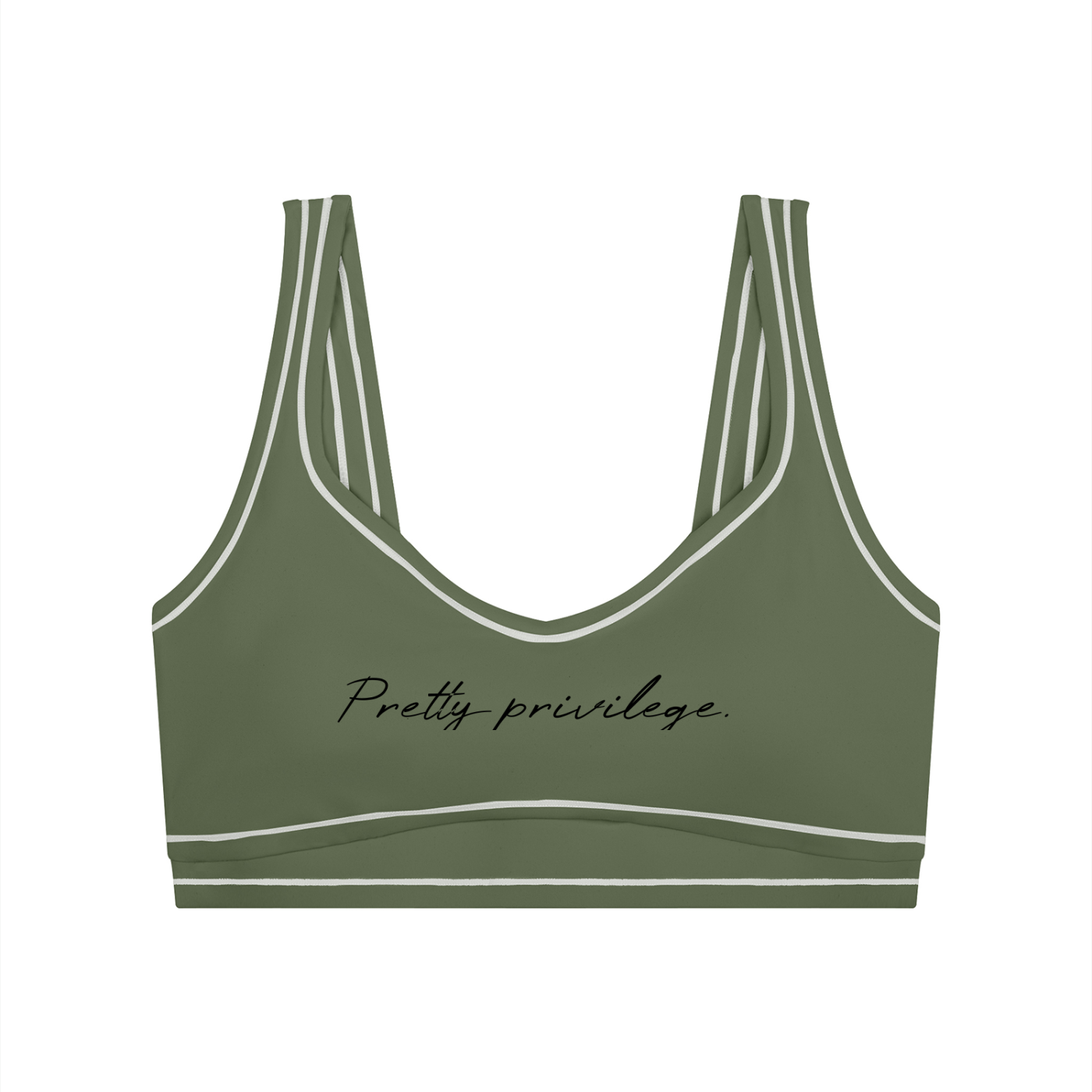 Women’s Topstitching Yoga Sports Bra