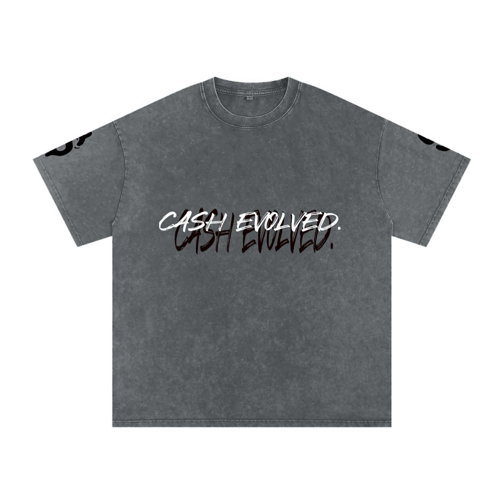Snow Washed Oversized Cotton T-Shirt