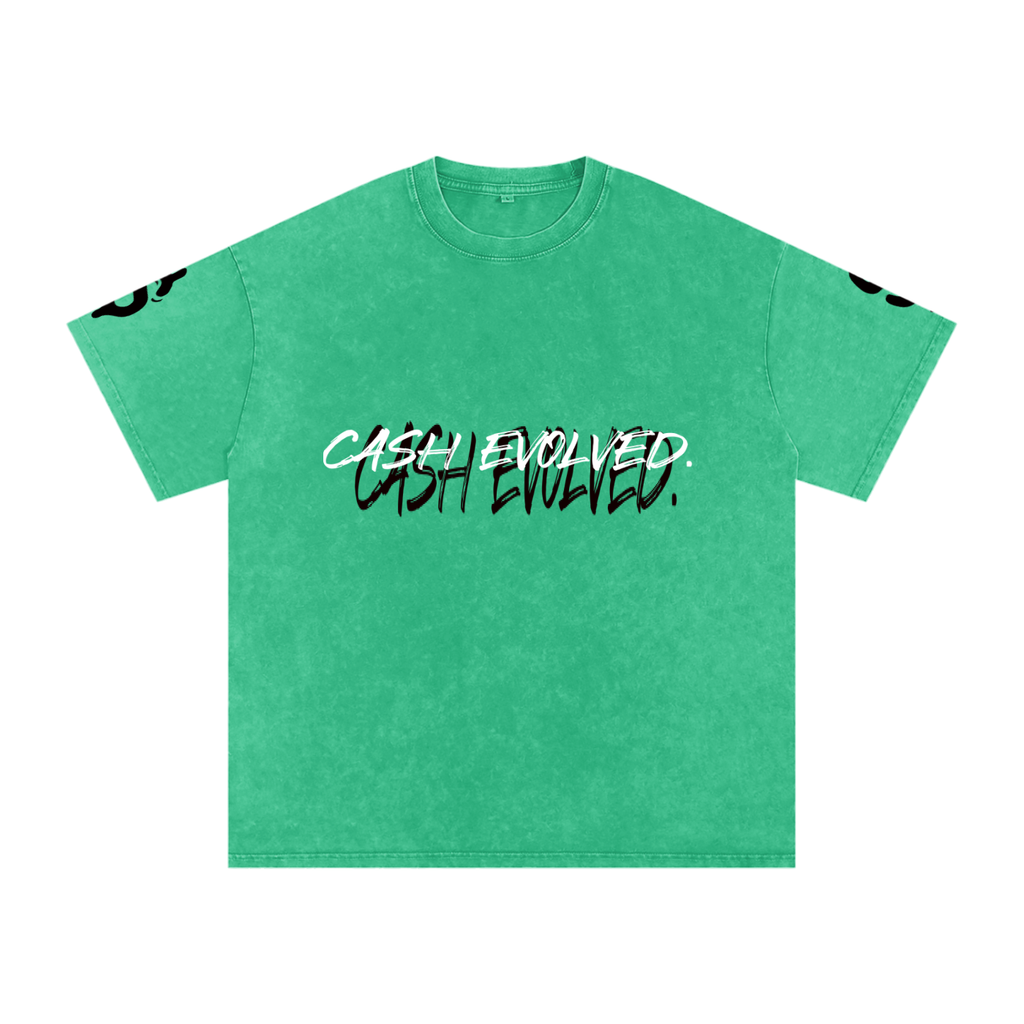 Snow Washed Oversized Cotton T-Shirt