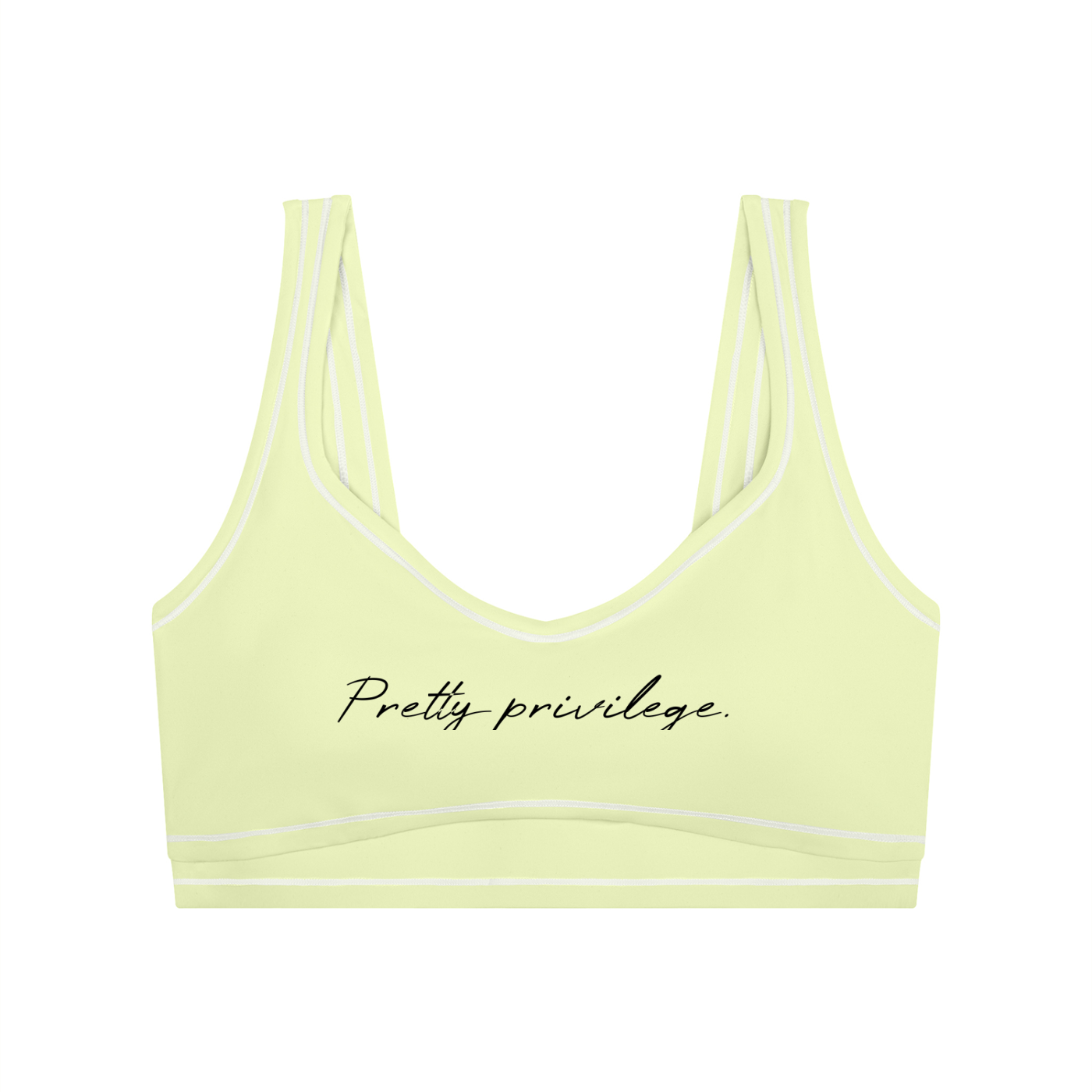 Women’s Topstitching Yoga Sports Bra